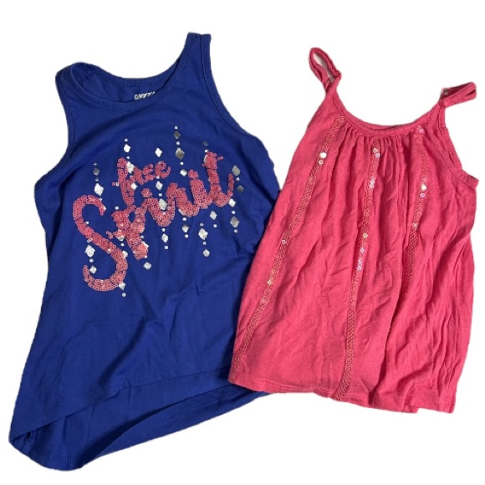 2 Girls Sparkly Tanks sx 4